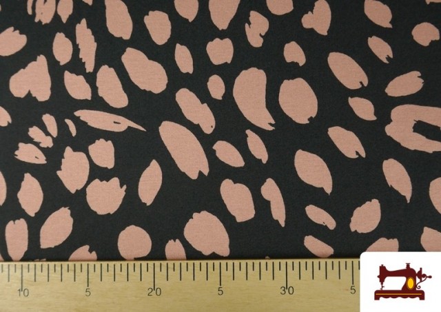 Acheter en ligne Tissu Maille avec Viscose Imprimé Pois
