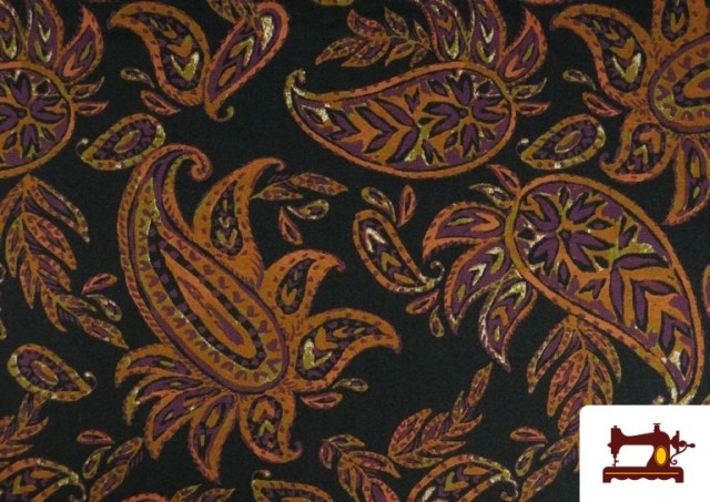 Vente de Tissu Maille avec Viscose Imprimé Cachemire