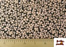Acheter en ligne Tissu Viscose Froissée Fleurs Rose Pâle