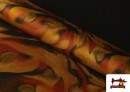 Tissu jersey roma imprimé effets aquarelle tons terre