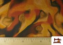Acheter en ligne Tissu jersey roma imprimé effets aquarelle tons terre