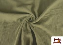 Tissu en Mousseline de Couleurs couleur Vert