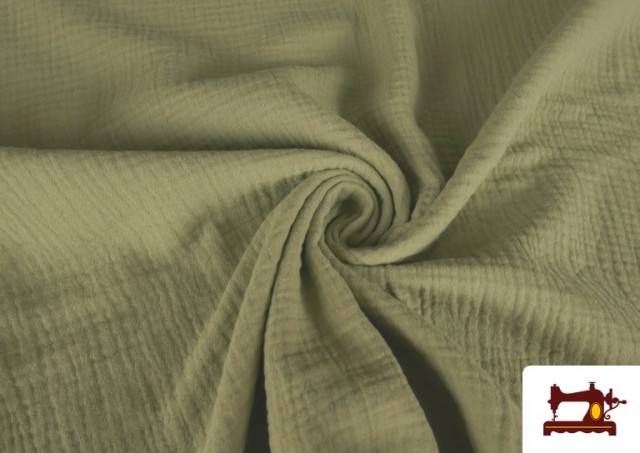 Acheter Tissu en Mousseline de Couleurs couleur Vert