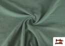 Vente de Tissu en Mousseline de Couleurs couleur Vert mer