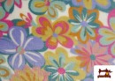 Acheter Tissu Coraline Polaire Douce au Toucher à Motif Floral