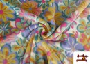 Vente en ligne de Tissu Coraline Polaire Douce au Toucher à Motif Floral
