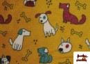 Vente de Tissu Coraline Polaire Doux au Toucher Imprimé Chiens