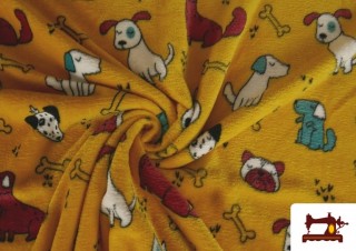 Acheter en ligne Tissu Coraline Polaire Doux au Toucher Imprimé Chiens Acheter en ligne Tissu Coraline Polaire Doux au Toucher Imprimé Chiens