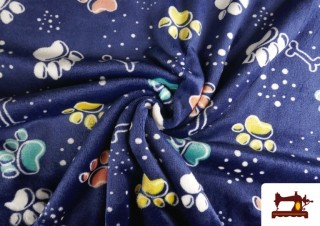 Vente en ligne de Tissu Coralina Polaire Doux au Toucher Imprimé Empreintes Vente en ligne de Tissu Coralina Polaire Doux au Toucher Imprimé Empreintes
