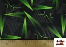 Acheter en ligne Tissu Sweat Gratté Imprimé Vert