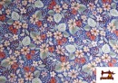 Acheter Tissu Sweat Brossé Imprimé Floral Sauvage