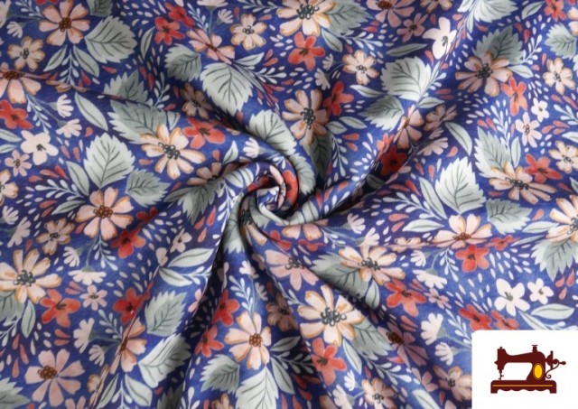 Vente en ligne de Tissu Sweat Brossé Imprimé Floral Sauvage