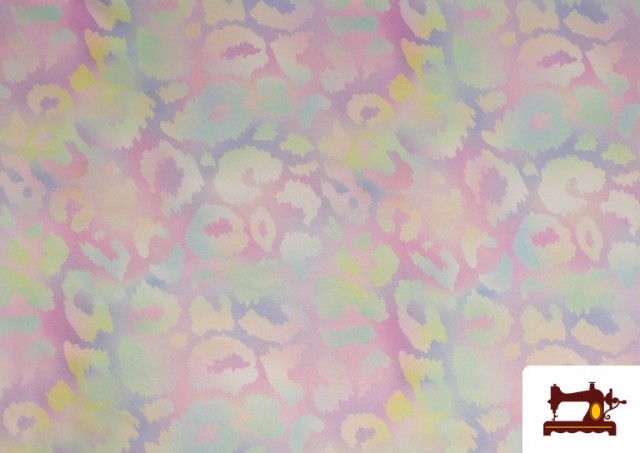 Acheter Tissu Softshell imprimé Léopard Couleurs Pastel