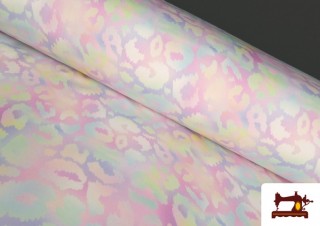 Tissu Softshell imprimé Léopard Couleurs Pastel Tissu Softshell imprimé Léopard Couleurs Pastel