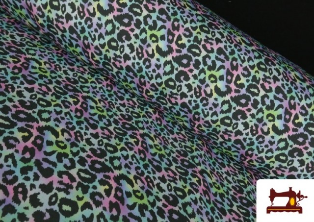 Tissu Softshell imprimé Léopard Multicolore Animal Print