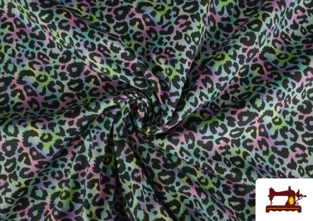 Acheter Tissu Softshell imprimé Léopard Multicolore Animal Print
