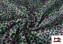 Vente de Tissu Softshell imprimé Léopard Multicolore Animal Print