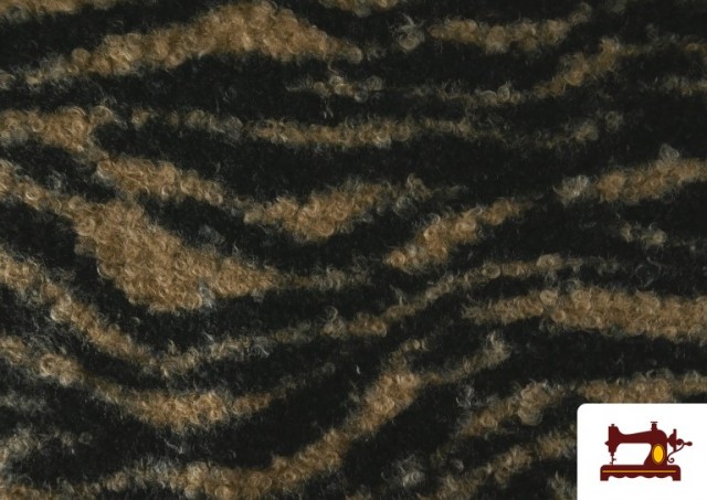 Vente de Tissu Baguilla Curly Bouclé Imprimé Animal