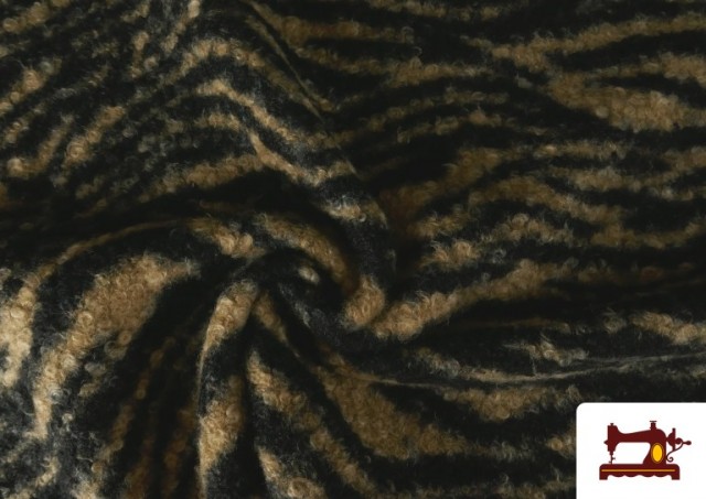 Vente en ligne de Tissu Baguilla Curly Bouclé Imprimé Animal