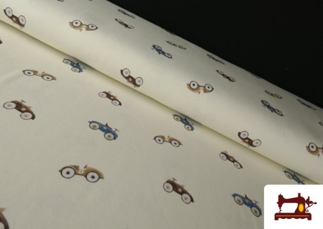 Acheter Tissu Jersey Enfant Motif Voitures