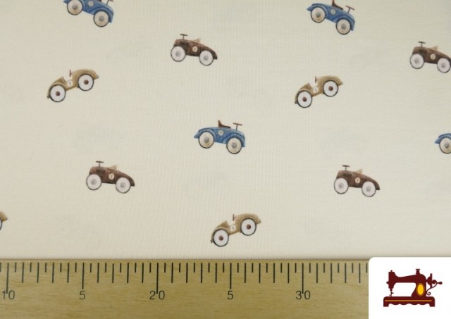 Vente de Tissu Jersey Enfant Motif Voitures