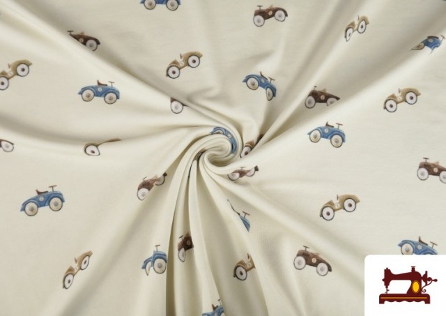 Acheter en ligne Tissu Jersey Enfant Motif Voitures