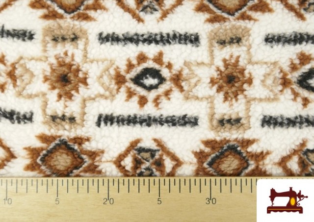 Acheter Tissu Mouton Imprimé Tribal Ethnique pour Vêtements