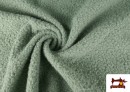 Acheter en ligne Tissu Pour Manteau Baguilla Curly Bouclé Coloré couleur Vert menthe