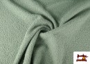 Vente en ligne de Tissu Pour Manteau Baguilla Curly Bouclé Coloré couleur Vert menthe