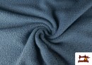 Tissu Pour Manteau Baguilla Curly Bouclé Coloré couleur Bleu