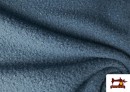 Tissu Pour Manteau Baguilla Curly Bouclé Coloré couleur Bleu