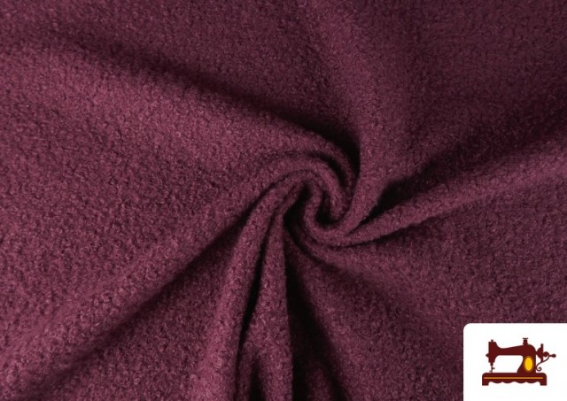 Acheter Tissu Pour Manteau Baguilla Curly Bouclé Coloré couleur Bougainville