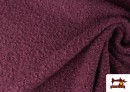 Vente de Tissu Pour Manteau Baguilla Curly Bouclé Coloré couleur Bougainville