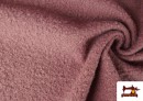 Tissu Pour Manteau Baguilla Curly Bouclé Coloré couleur Rosé