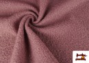 Acheter Tissu Pour Manteau Baguilla Curly Bouclé Coloré couleur Rosé