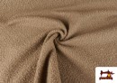 Vente en ligne de Tissu Pour Manteau Baguilla Curly Bouclé Coloré couleur Bronzé