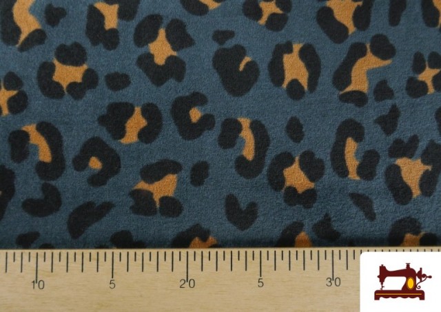 Acheter en ligne Tissu en Maille Velours Imprimé Léopard