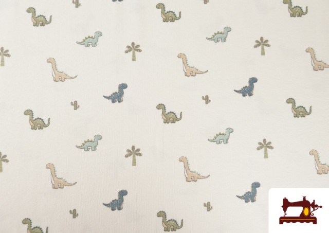 Acheter Tissu en Maille Jersey Dinosaures Enfant