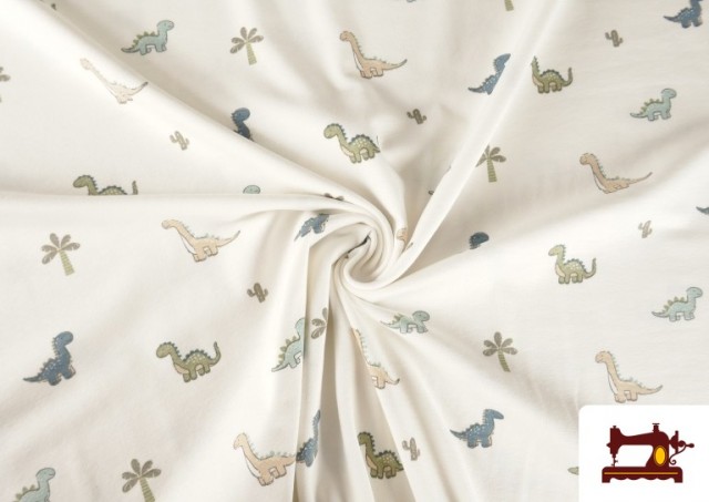Vente en ligne de Tissu en Maille Jersey Dinosaures Enfant