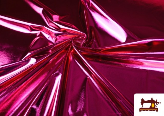 Acheter en ligne Tissu Lamé Métallisé Économique de Couleurs 150 cm de Large couleur Rosé