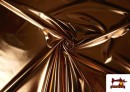 Acheter en ligne Tissu Lamé Métallisé Économique de Couleurs 150 cm de Large couleur Brun