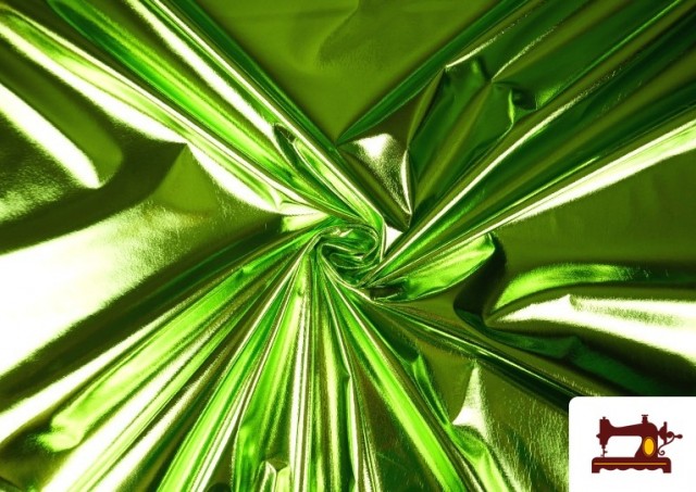 Tissu Lamé Métallisé Économique de Couleurs 150 cm de Large couleur Vert