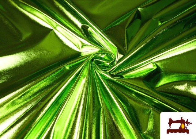 Tissu Lamé Métallisé Économique de Couleurs 150 cm de Large couleur Vert