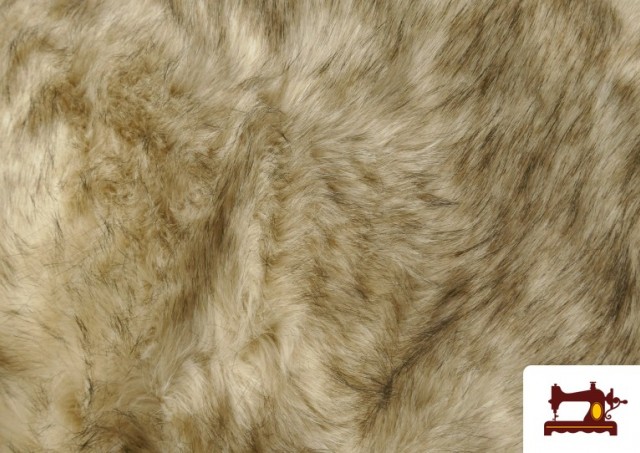 Acheter en ligne Tissu Fourrure de Loup pour Costumes Médiévaux et Vikings couleur Beige