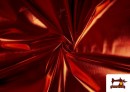 Vente de Tissu Lamé Métallisé Économique de Couleurs 150 cm de Large couleur Rouge