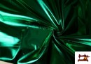 Vente en ligne de Tissu Lamé Métallisé Économique de Couleurs 150 cm de Large couleur Vert Bouteille