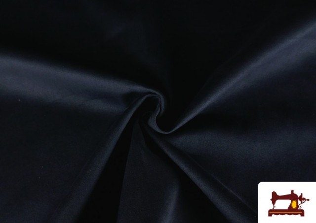 Vente de Tissu Velours Suédine en Maille Colorée pour Vêtements couleur Bleu Marine