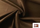 Tissu Velours Suédine en Maille Colorée pour Vêtements couleur Brun