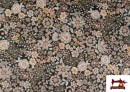 Vente de Tissu Popeline Imprimé Floral Classique