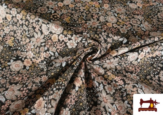 Tissu Popeline Imprimé Floral Classique